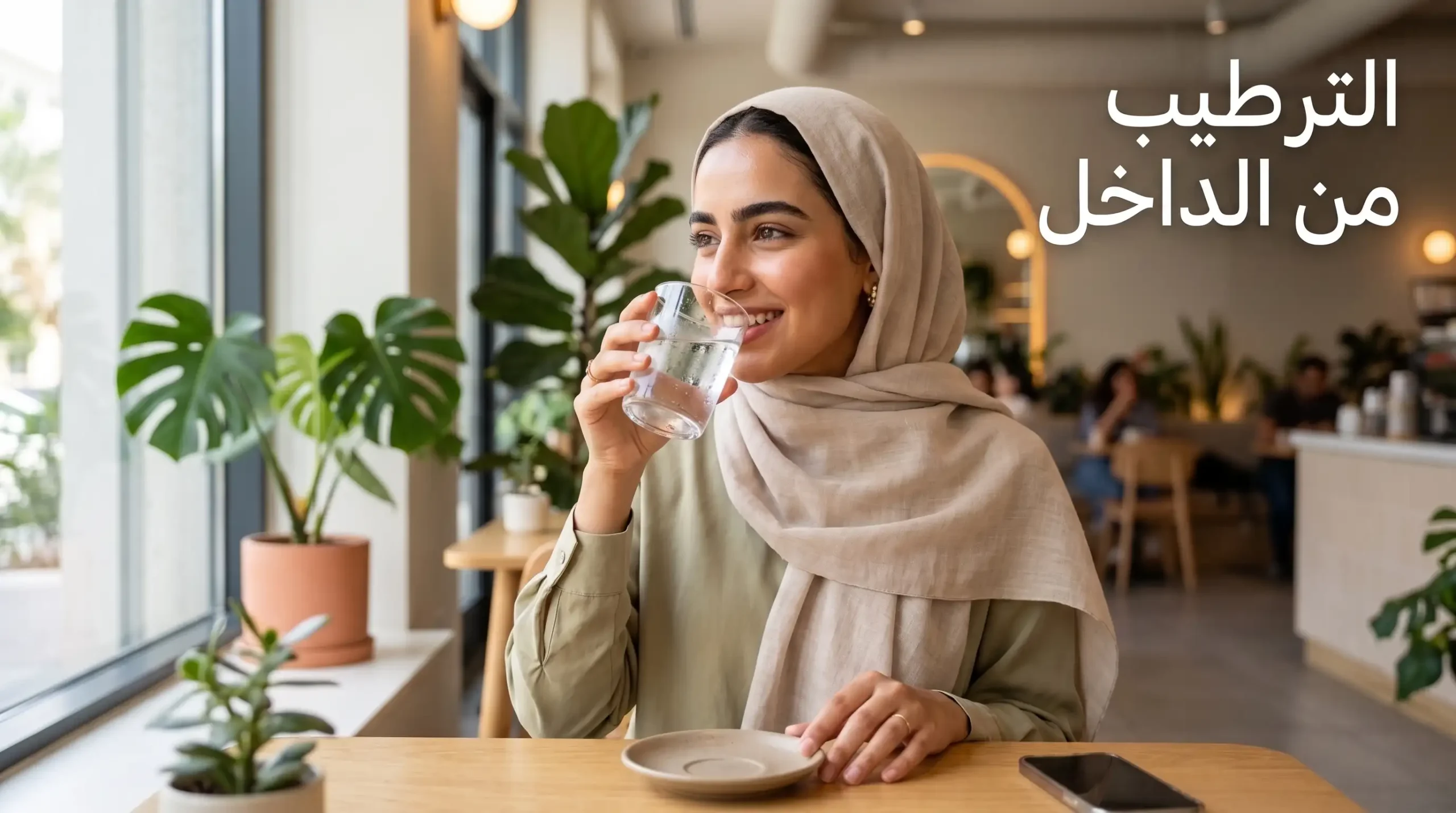 أهمية شرب الماء لترطيب البشرة من الداخل ومنع جفاف البشرة والتقشر