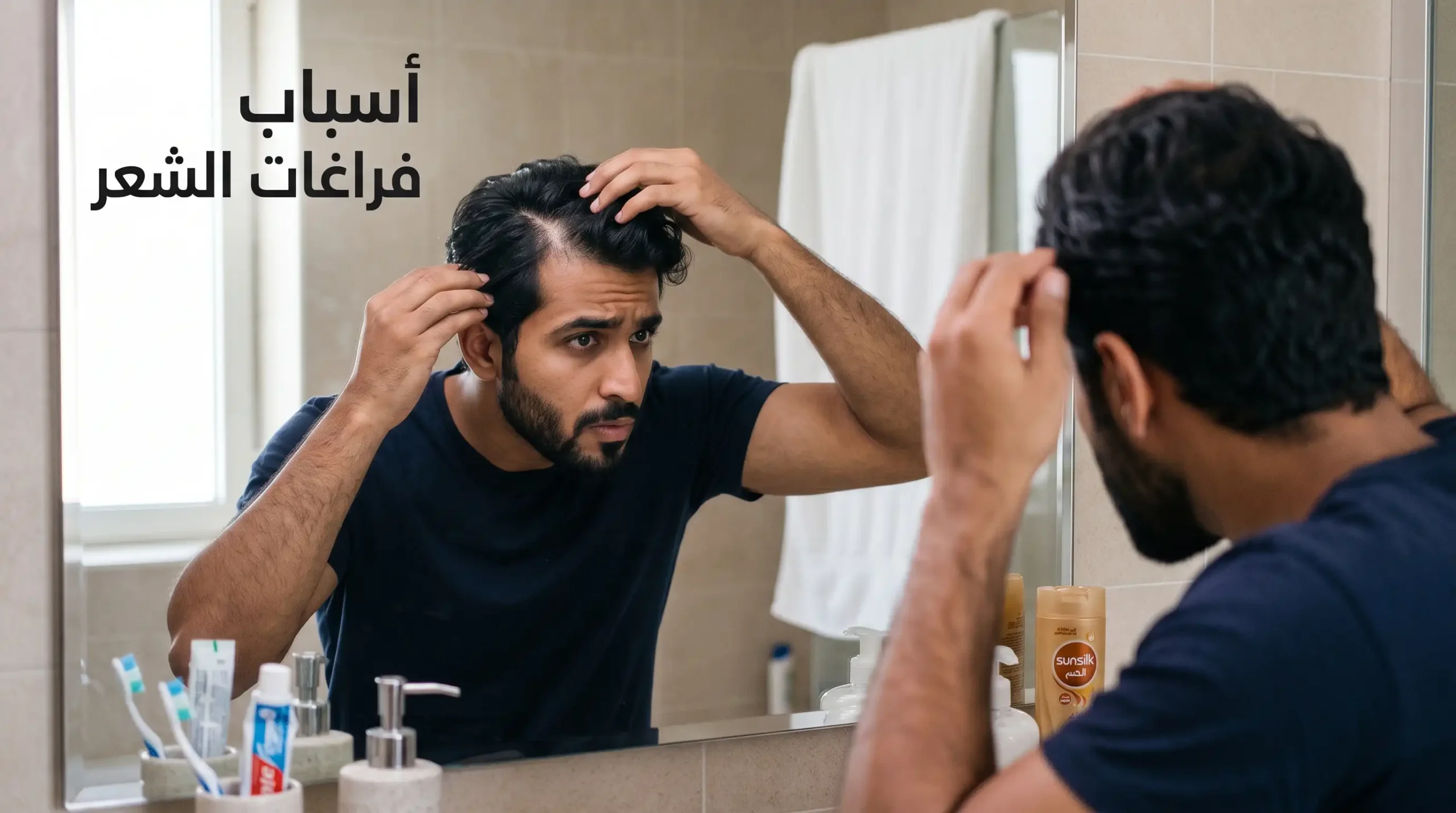 أسباب فراغات الشعر عند الرجال وكيفية اكتشاف ترقق الشعر في مراحل مبكرة